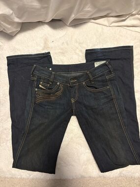 Low rise boot cut diesel jeans